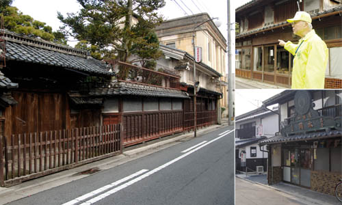 加茂川と土蔵・米子下町散策